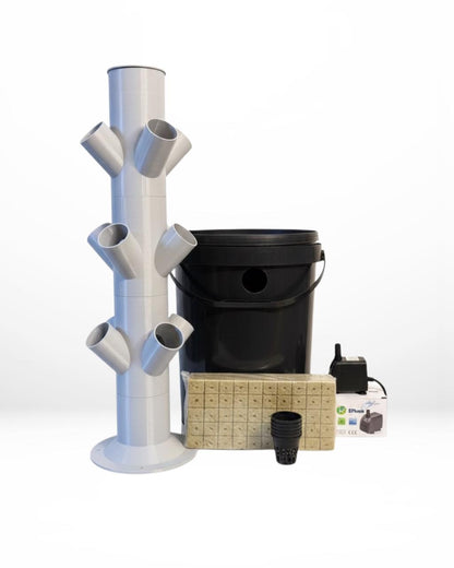 12-Plant Vertical Hydroponic Tower System