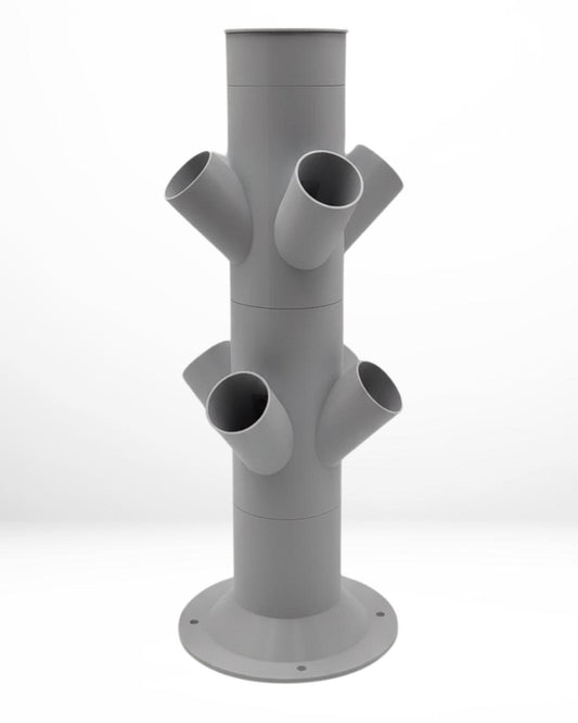 8-Plant Vertical Hydroponic Tower System